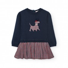 BOBOLI φόρεμα πλεκτό παιδικό 702245-2440 μπλε